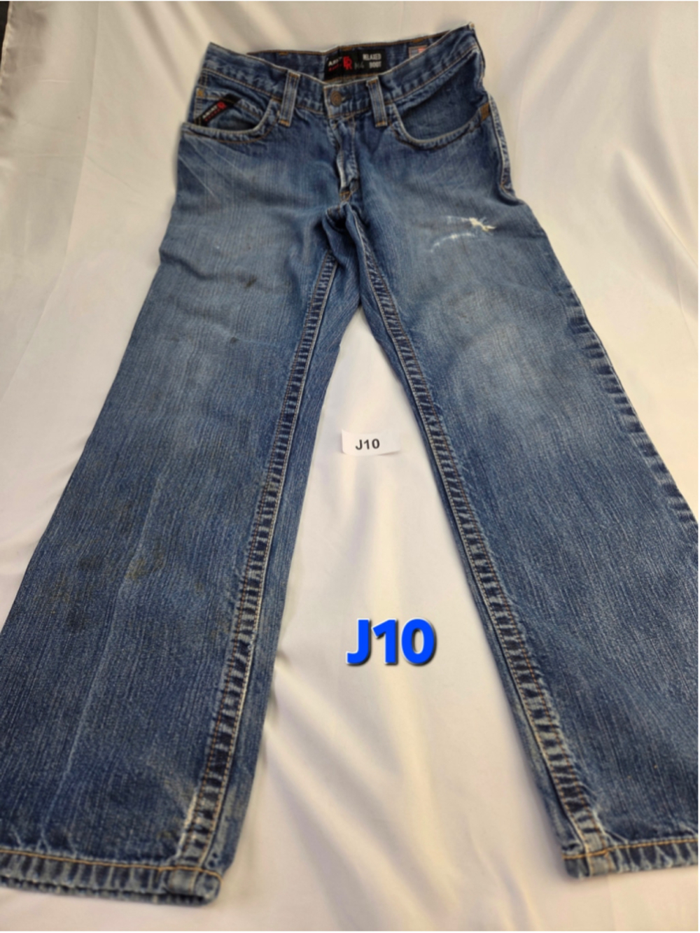 Men's Ariat M4 Relaxed Boot Cut Jeans, Blue, Waist 31x32 - J10
